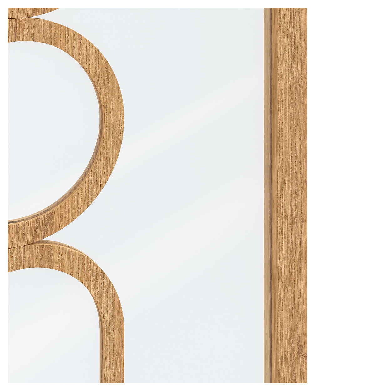 Binnendeur Skantrae SSL 14821 Blank Glas Natural Oak